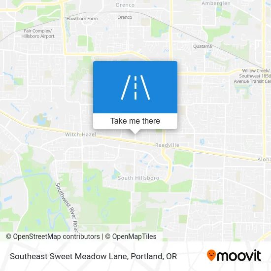Southeast Sweet Meadow Lane map