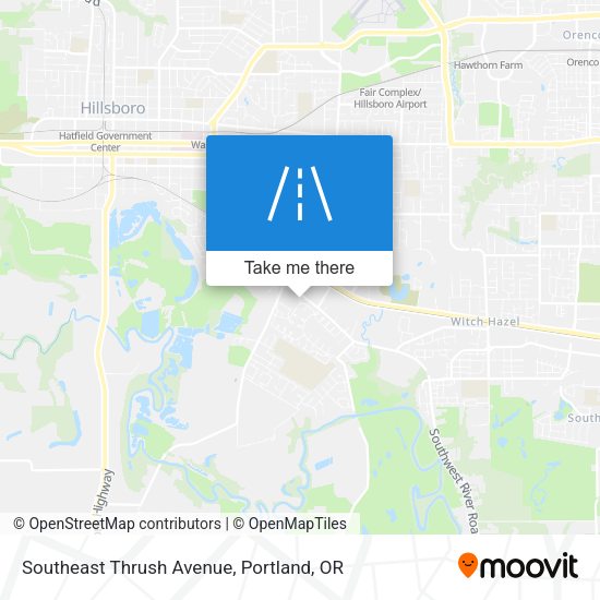 Mapa de Southeast Thrush Avenue