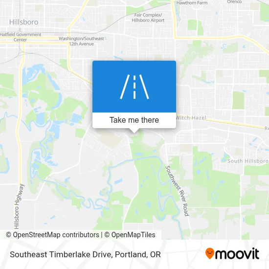 Southeast Timberlake Drive map