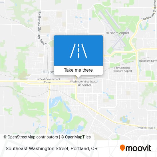 Southeast Washington Street map