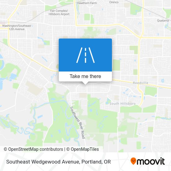 Southeast Wedgewood Avenue map
