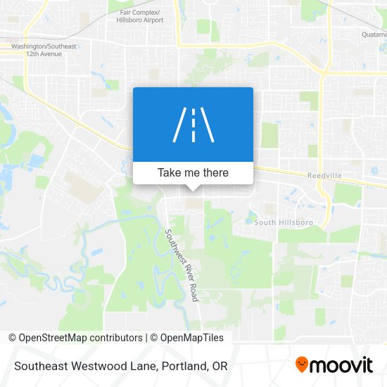 Southeast Westwood Lane map