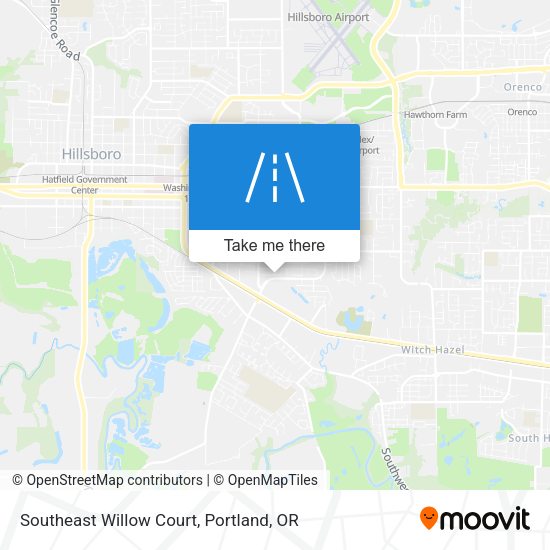 Southeast Willow Court map