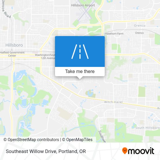 Southeast Willow Drive map