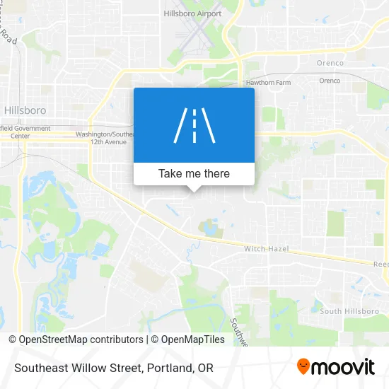 Southeast Willow Street map