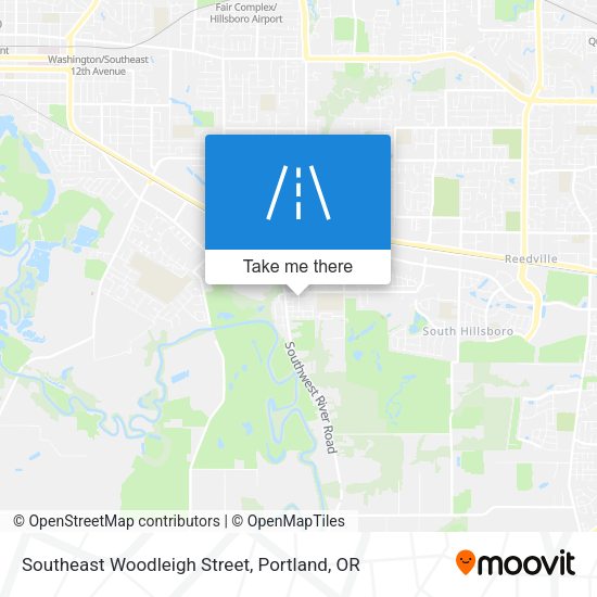 Southeast Woodleigh Street map