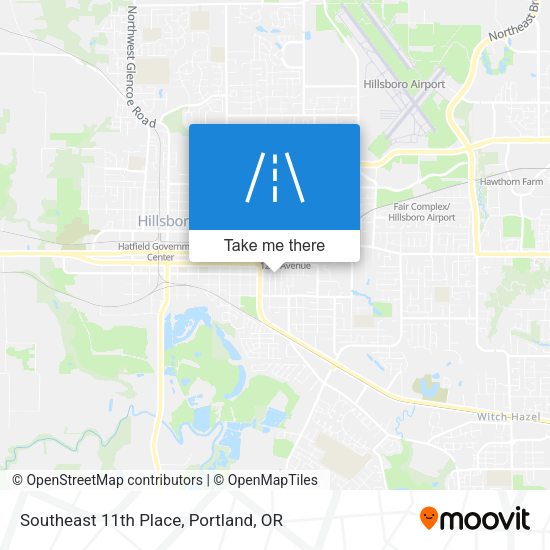 Southeast 11th Place map