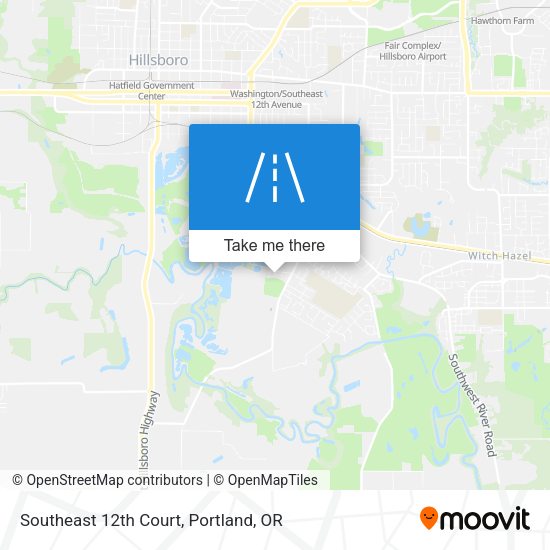 Southeast 12th Court map