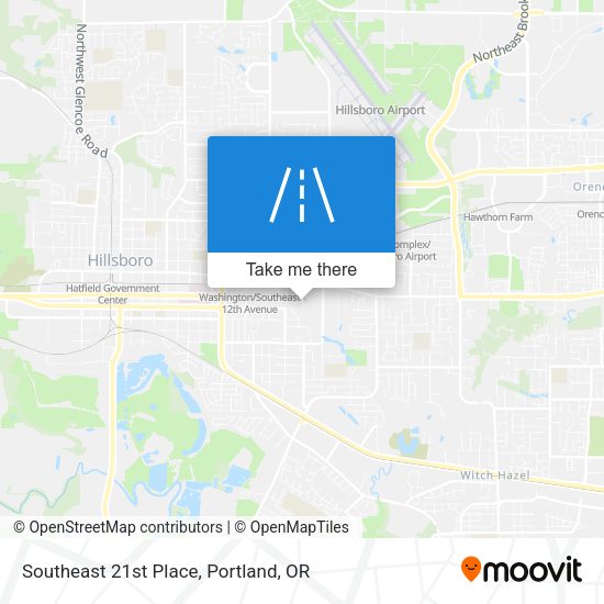 Southeast 21st Place map