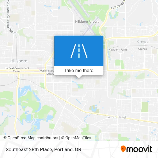 Southeast 28th Place map