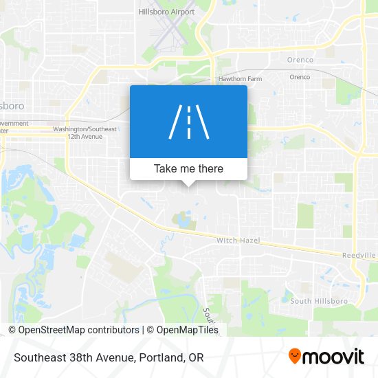 Mapa de Southeast 38th Avenue