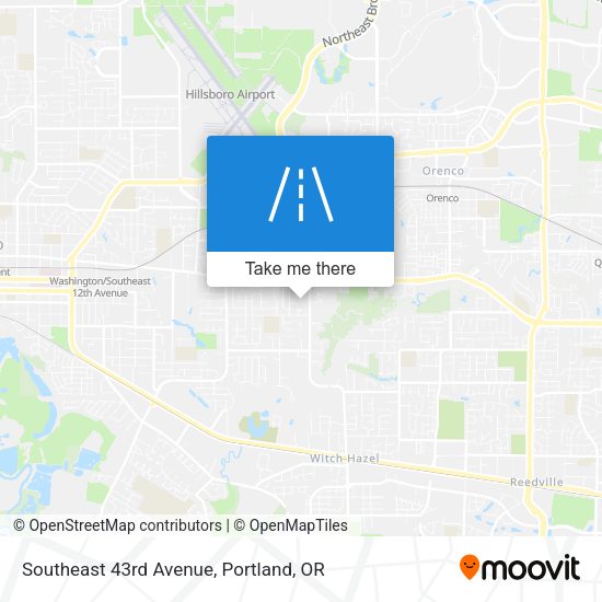 Southeast 43rd Avenue map