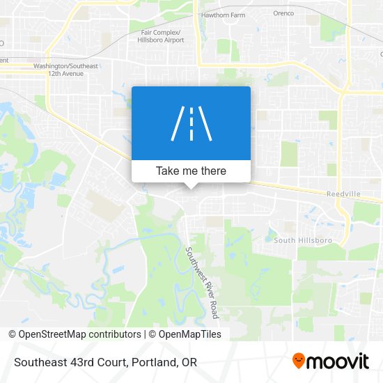 Southeast 43rd Court map