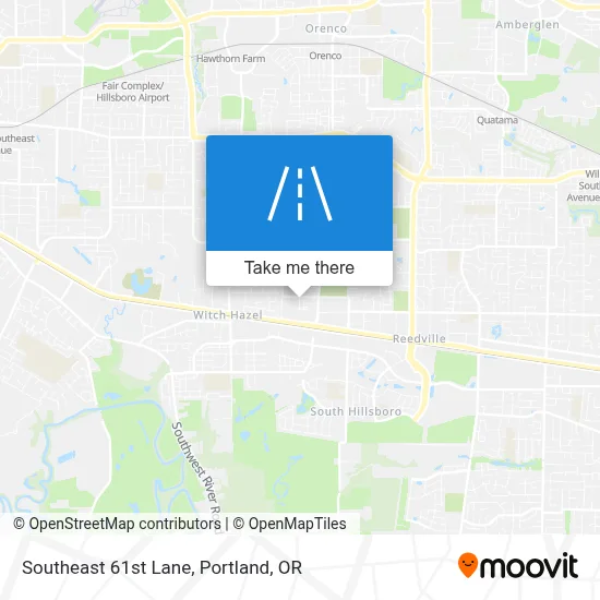 Southeast 61st Lane map