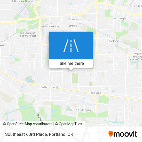 Southeast 63rd Place map