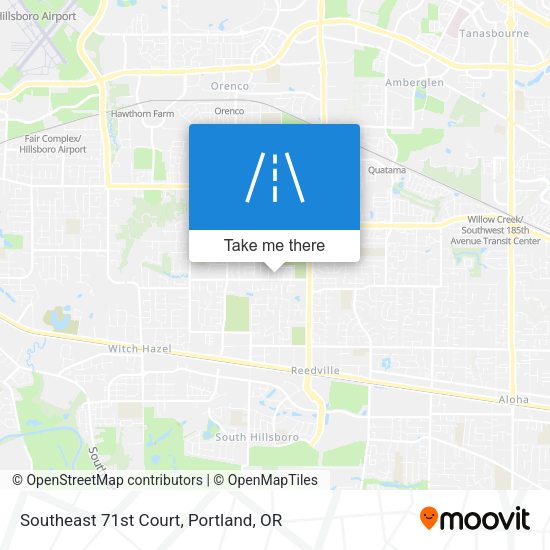 Southeast 71st Court map