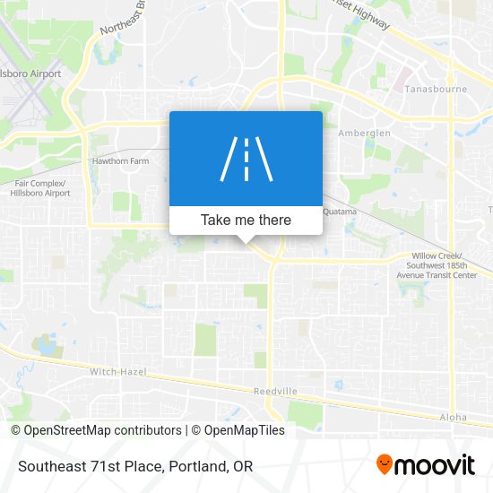 Southeast 71st Place map