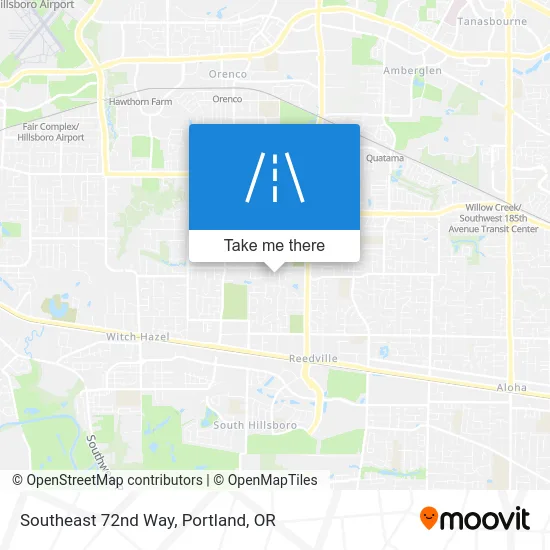 Southeast 72nd Way map