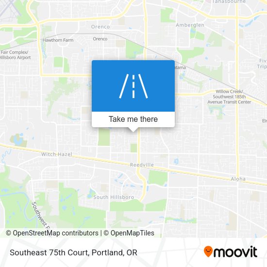 Southeast 75th Court map