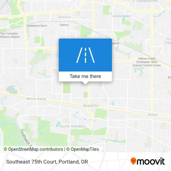 Southeast 75th Court map
