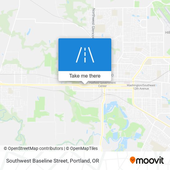 Southwest Baseline Street map