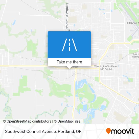 Southwest Connell Avenue map