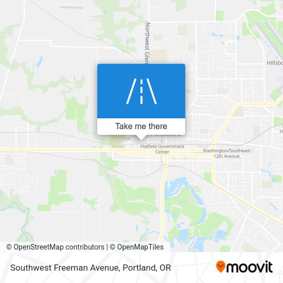 Southwest Freeman Avenue map