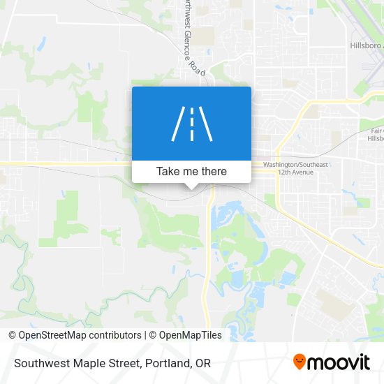 Southwest Maple Street map
