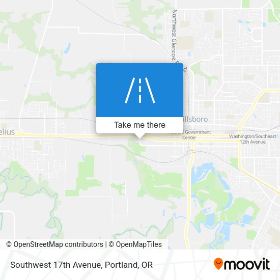 Southwest 17th Avenue map
