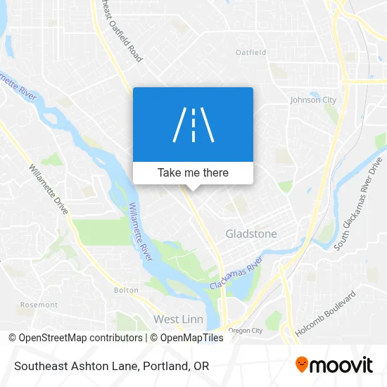 Southeast Ashton Lane map