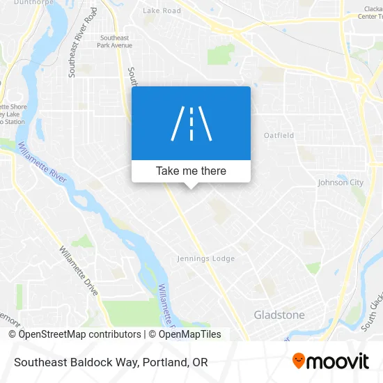 Southeast Baldock Way map