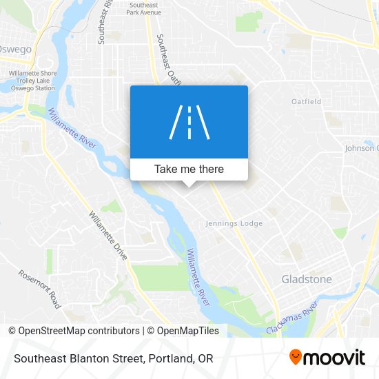 Southeast Blanton Street map