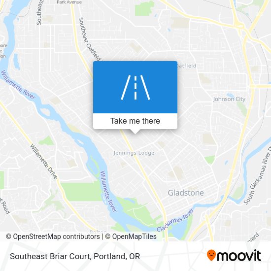 Southeast Briar Court map