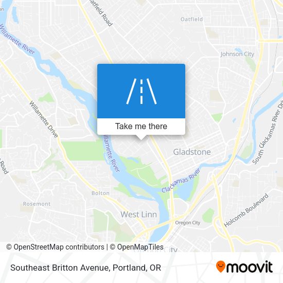 Southeast Britton Avenue map