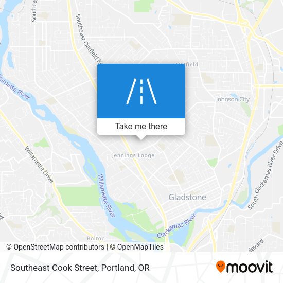 Southeast Cook Street map
