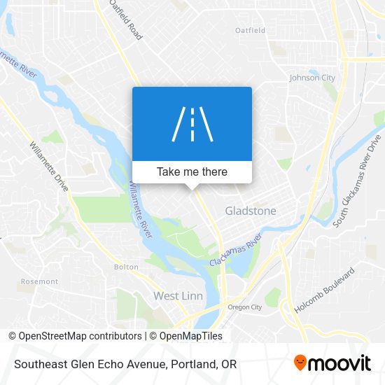 Southeast Glen Echo Avenue map