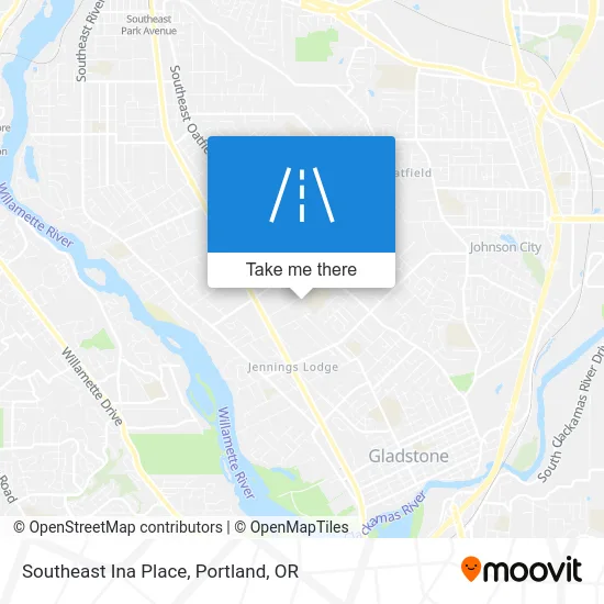 Southeast Ina Place map