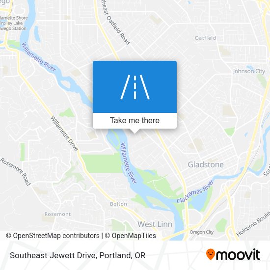 Mapa de Southeast Jewett Drive