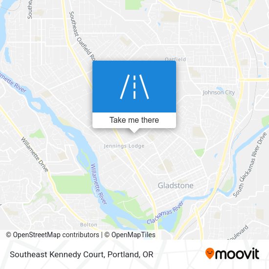 Southeast Kennedy Court map