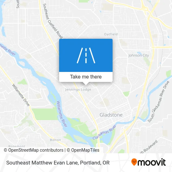 Southeast Matthew Evan Lane map