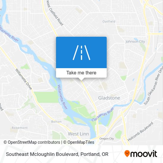 Southeast Mcloughlin Boulevard map