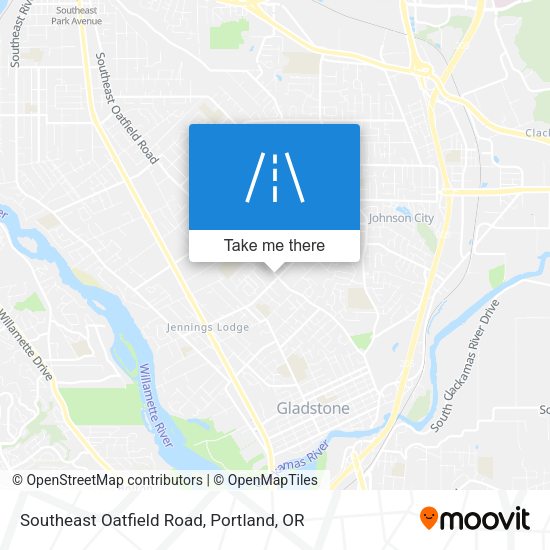 Mapa de Southeast Oatfield Road