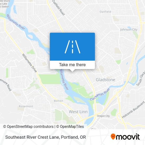 Southeast River Crest Lane map
