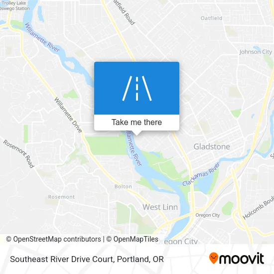 Southeast River Drive Court map