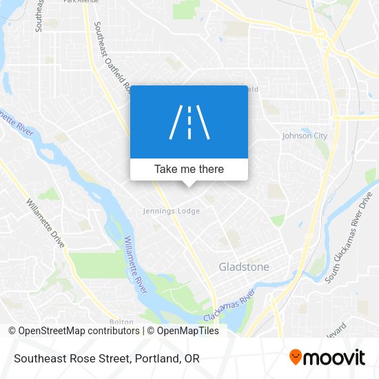 Mapa de Southeast Rose Street