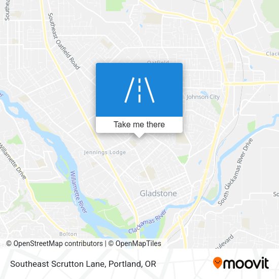 Mapa de Southeast Scrutton Lane