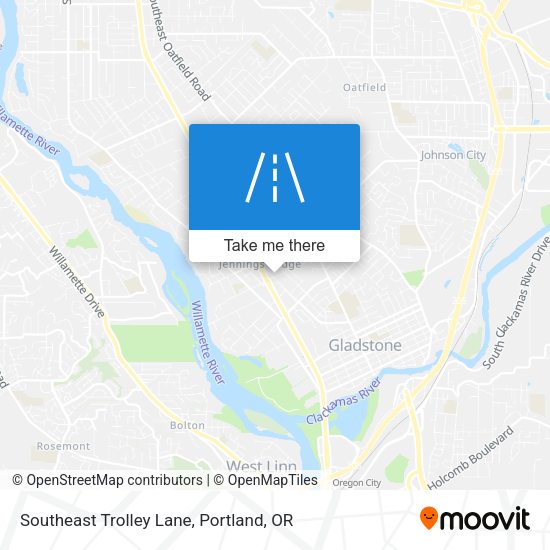 Southeast Trolley Lane map