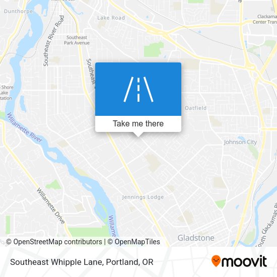 Mapa de Southeast Whipple Lane