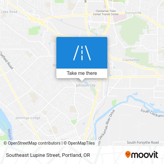 Southeast Lupine Street map
