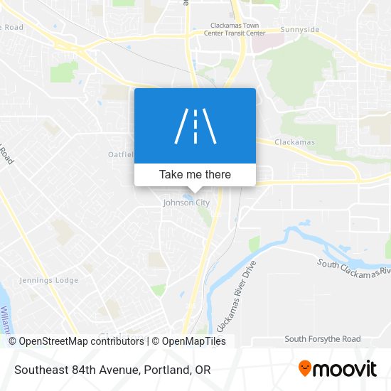 Mapa de Southeast 84th Avenue
